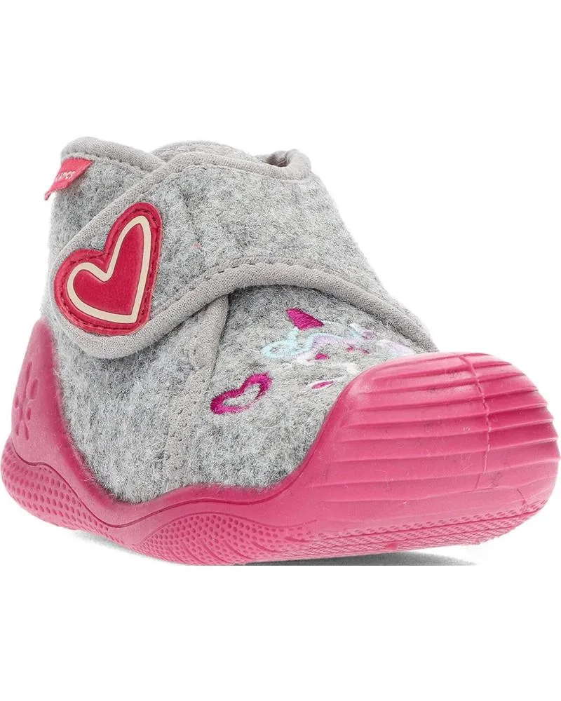 Bebé de Niña BIOMECANICS PANTUFLAS PARA NINA DE 241151 FIELTRO GRIS