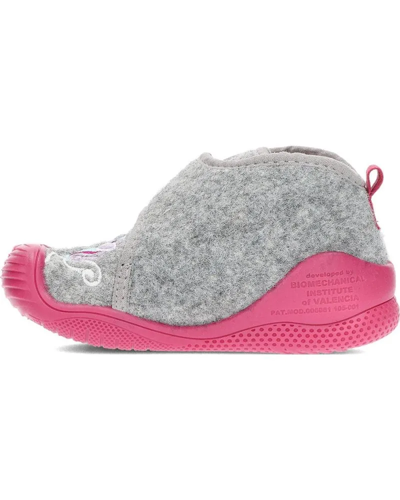 Bebé de Niña BIOMECANICS PANTUFLAS PARA NINA DE 241151 FIELTRO GRIS