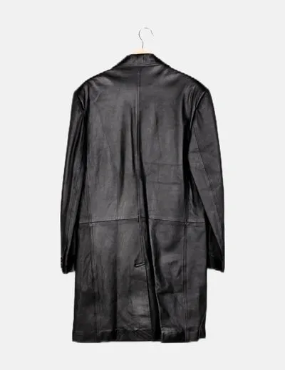 Ben Sherman Abrigo negro botones