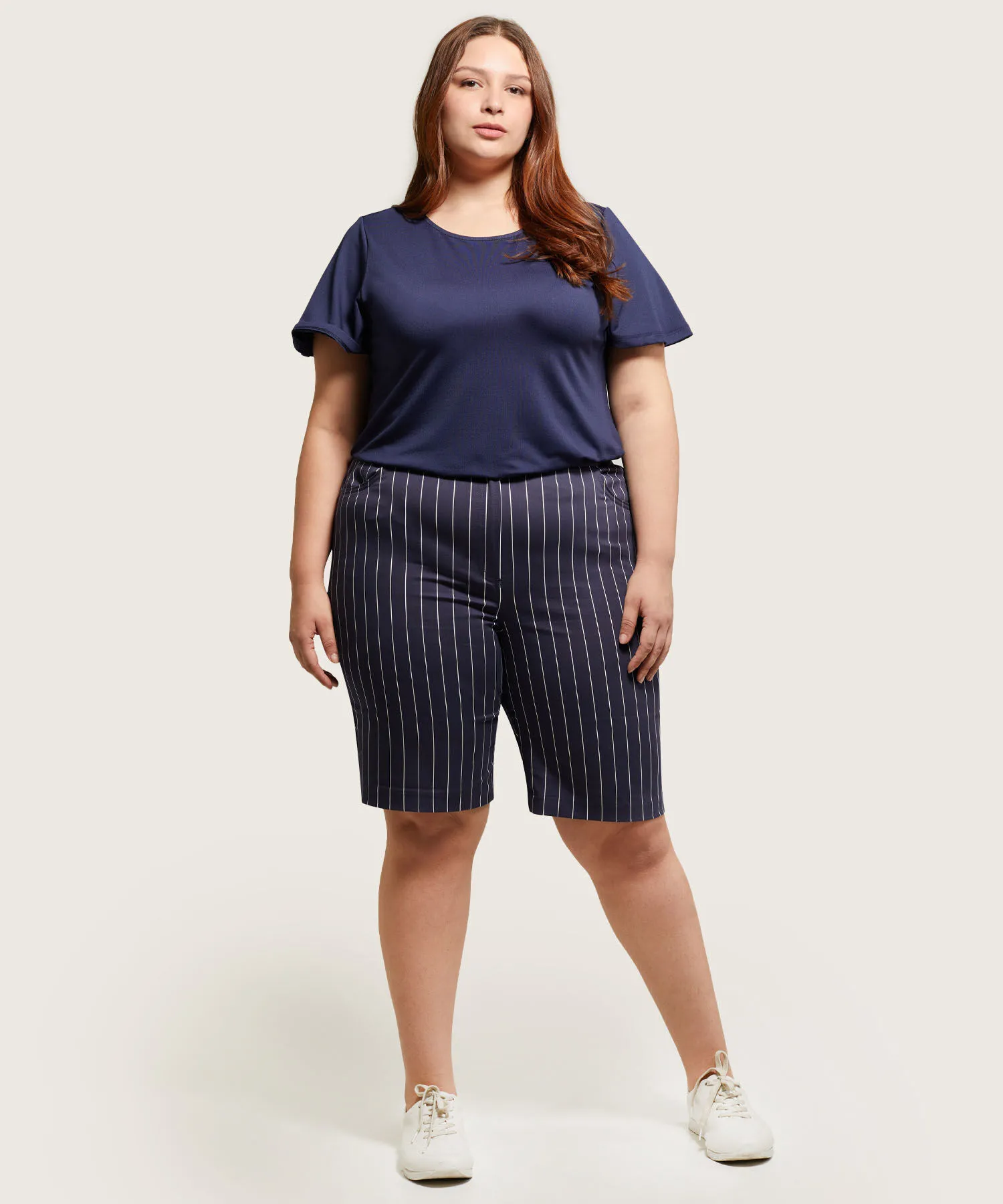 BERMUDA ESTAMPADA RAYAS