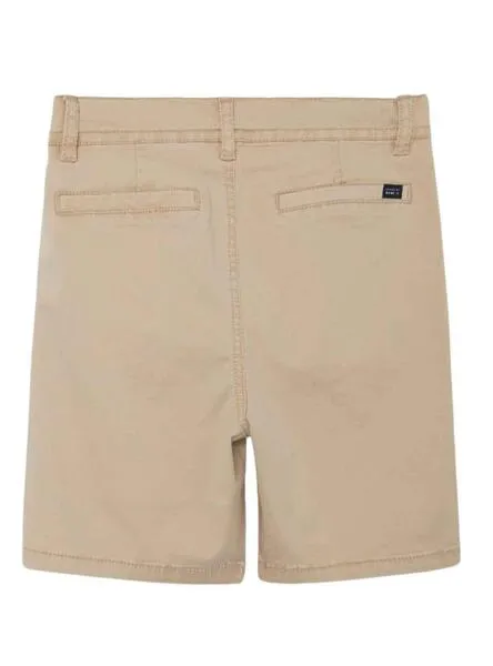 Bermuda Name It Silas Slim Long Beige para Niño