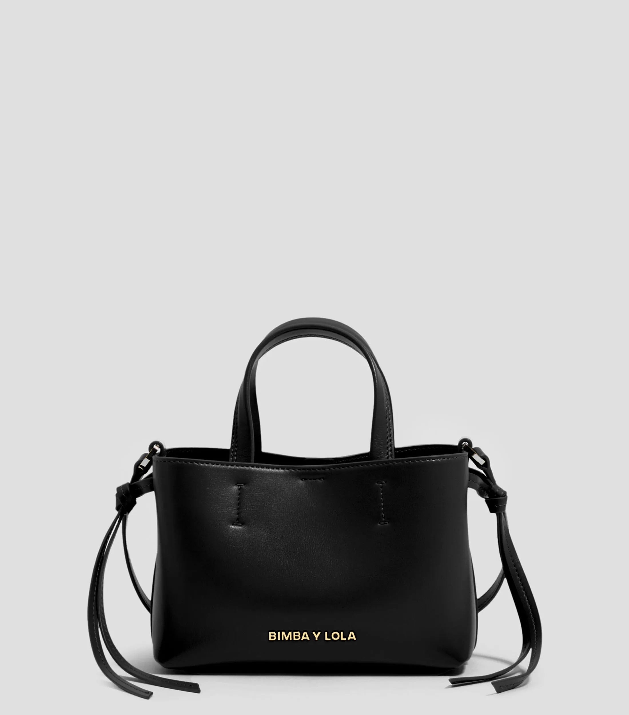 Bimba y Lola Bolso mini shoulder en piel negro Chihuahua Mujer