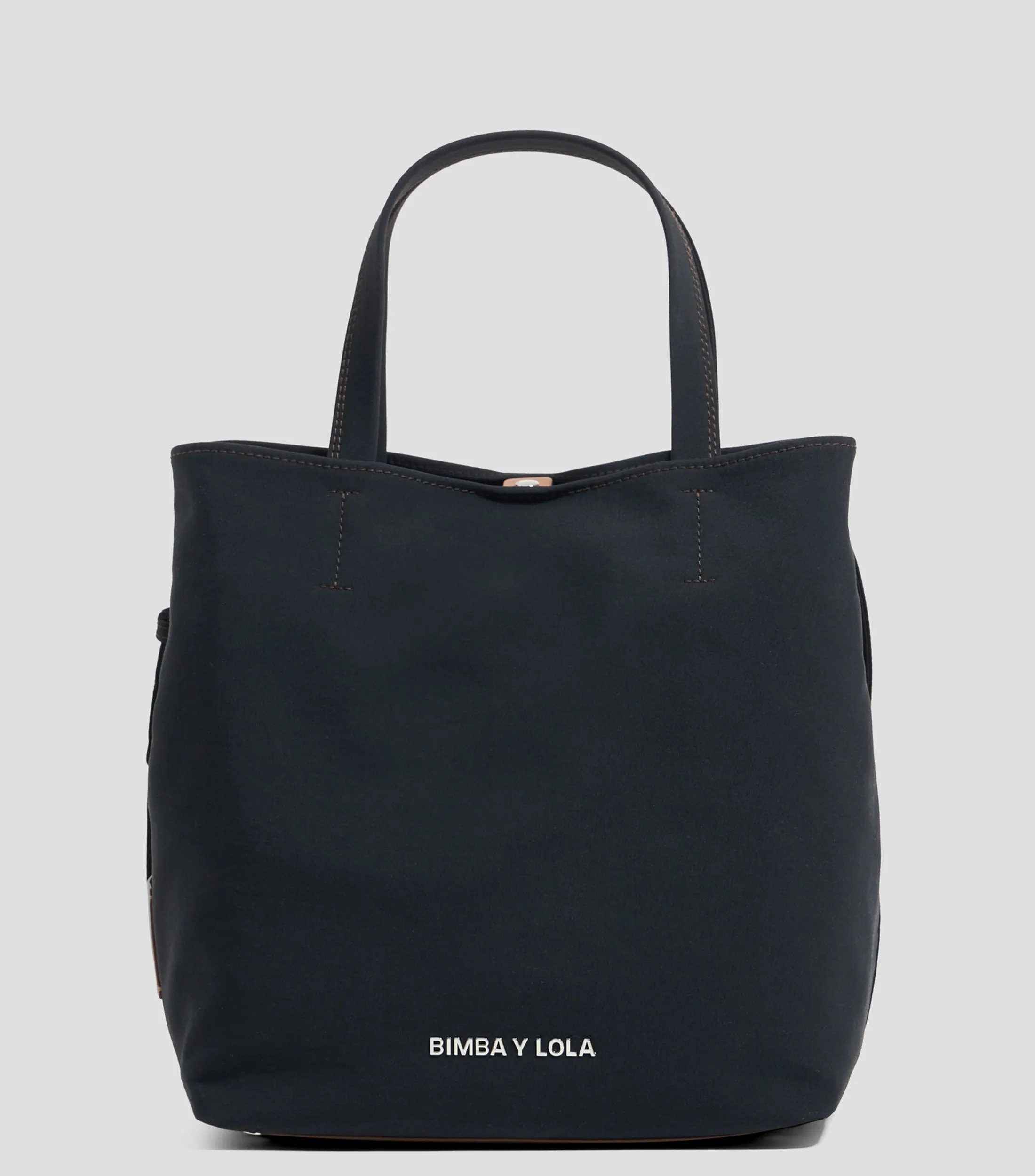 Bimba y Lola Bolso Tote Antracita Chihuahua con logo Mujer