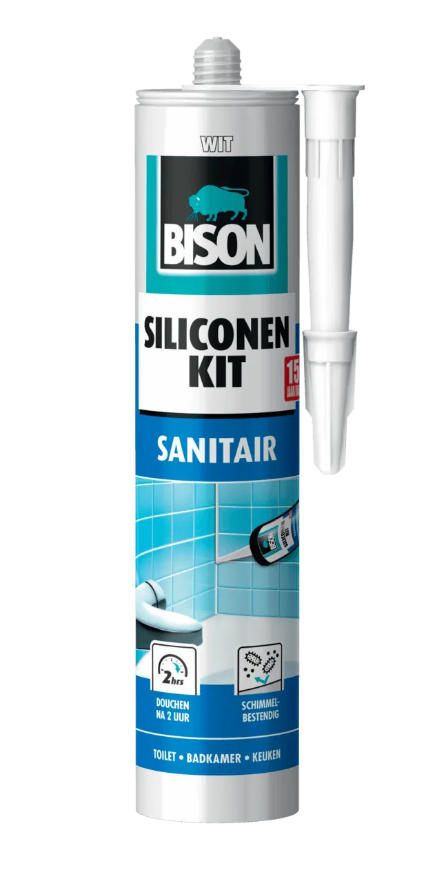Bison Sellador de Silicona Blanco Bote 310 ml