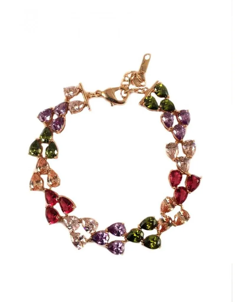 BISUTERIA FINA  PULSERAS DE CIRCONITAS MULTICOLOR IDEALESPARA REGALARAR O REGALARTE
