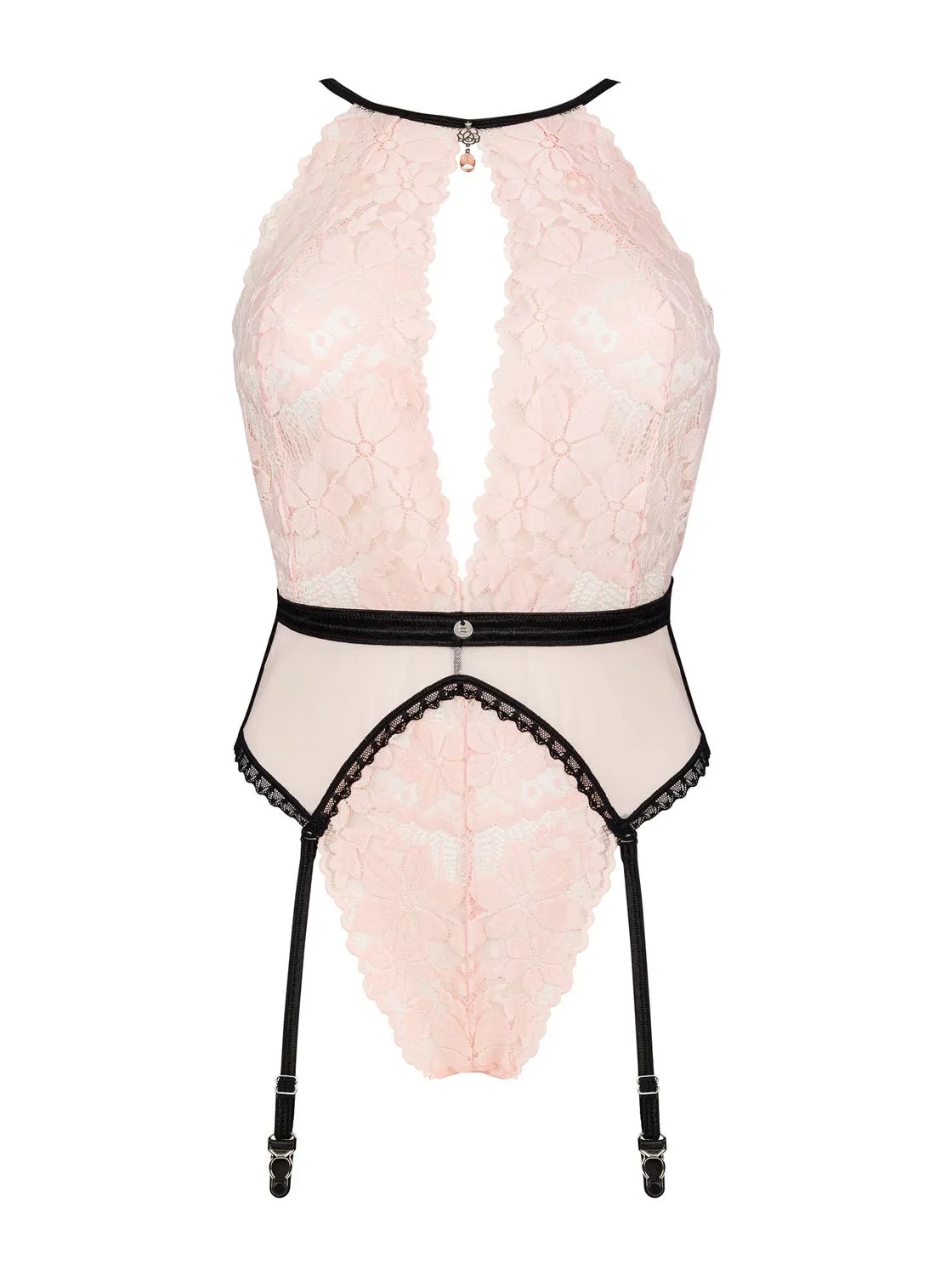 Body liguero encaje Rosa