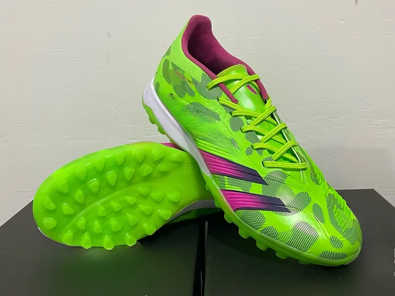 Bolsa de regalo Niños Botas Fútbol Fútbol Juvenil niña de cuero zapatos de fútbol de cuero