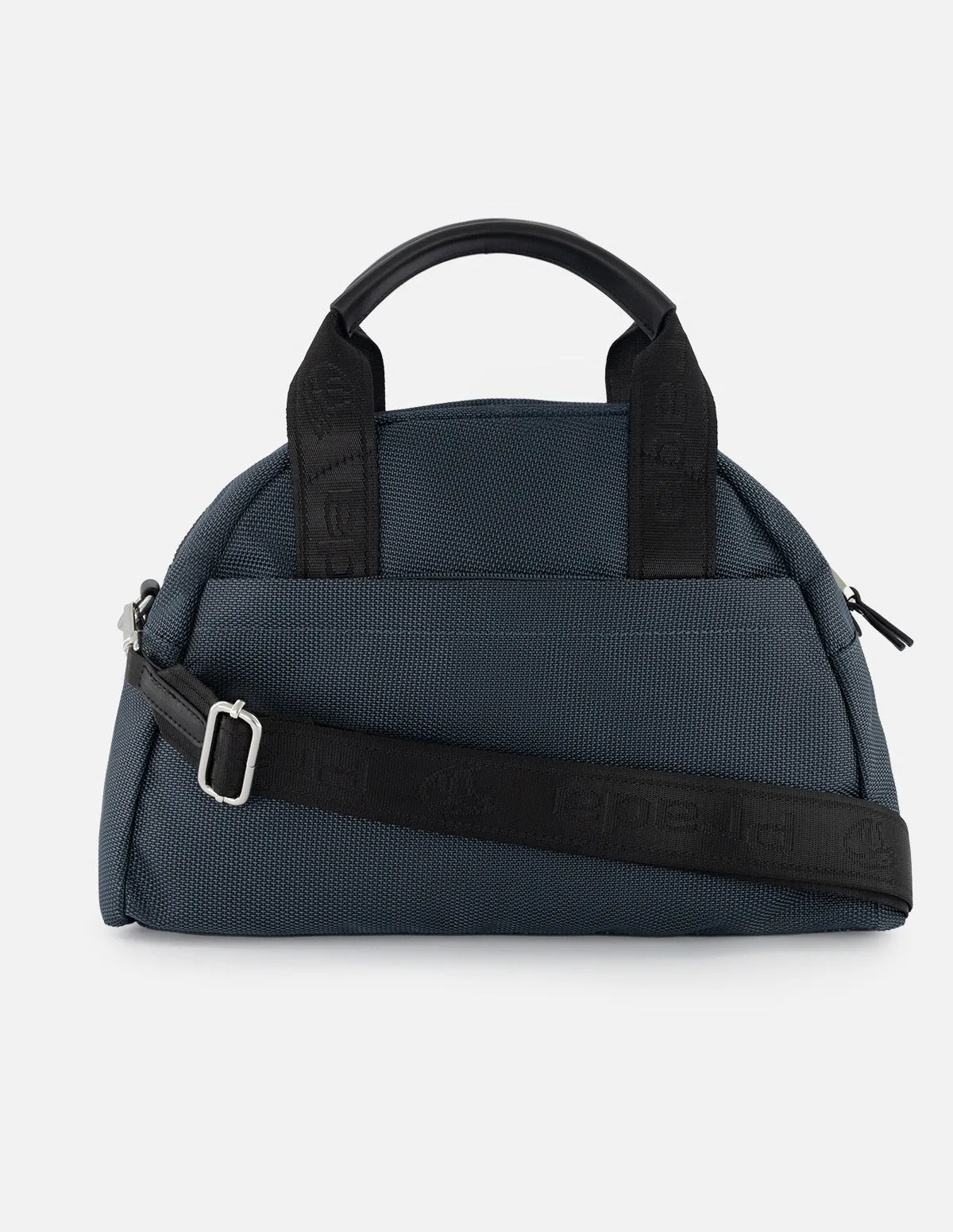 Bolso bowling de nylon para mujer color azul