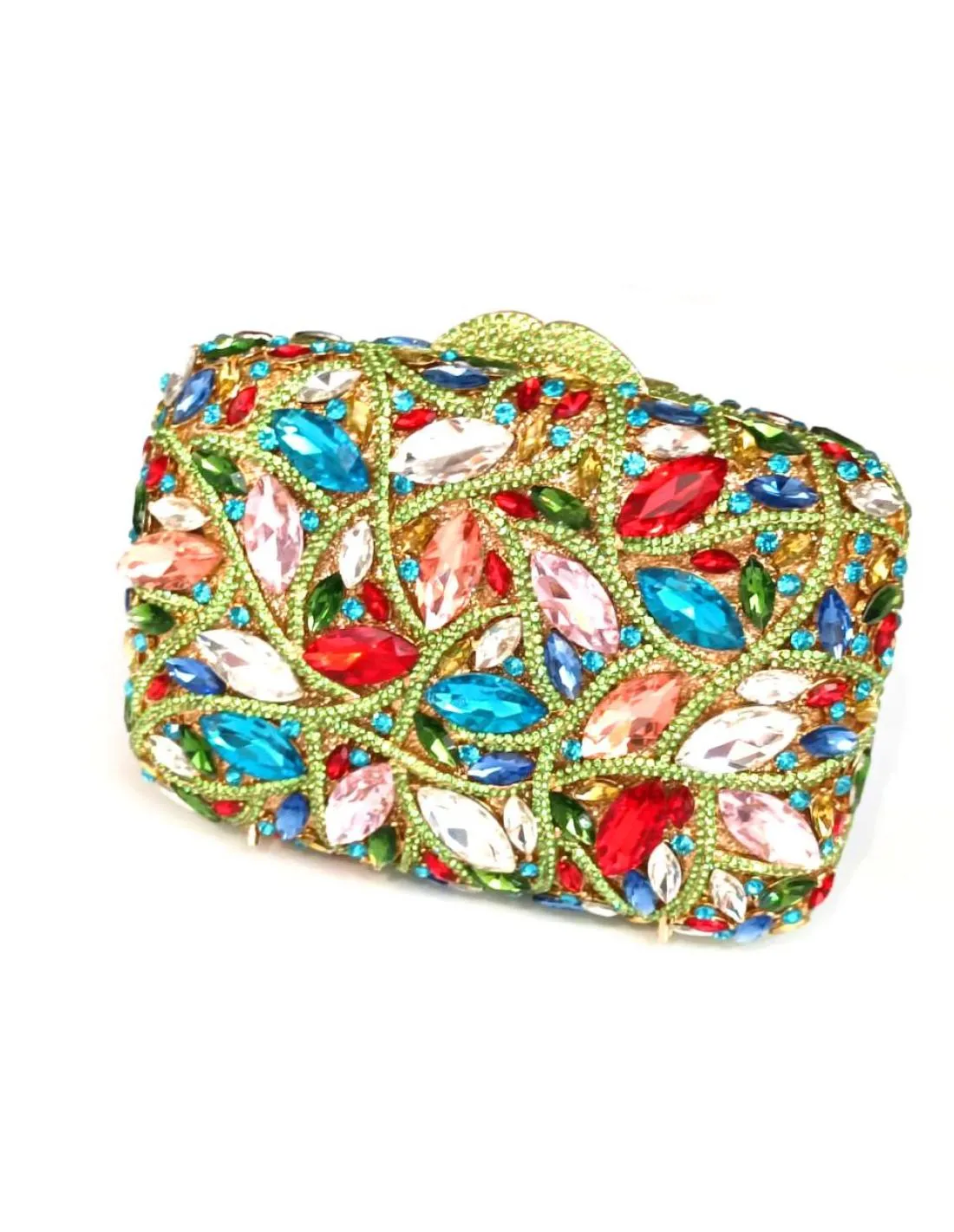BOLSOS DE FIESTA ALTO NIVEL, BOLSO JOYA MULTICOLOR