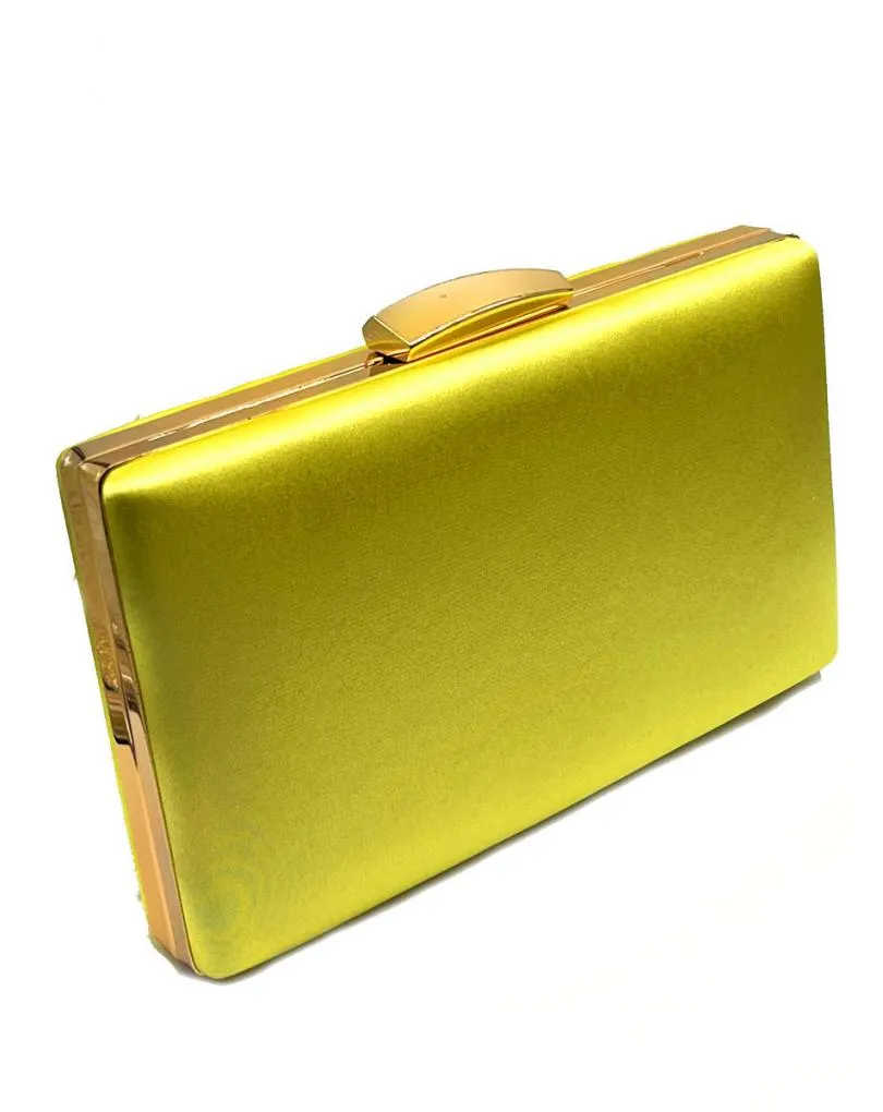 BOLSOS DE FIESTA AMARILLOS CON ELEGANTE TEXTURA SEDOSA