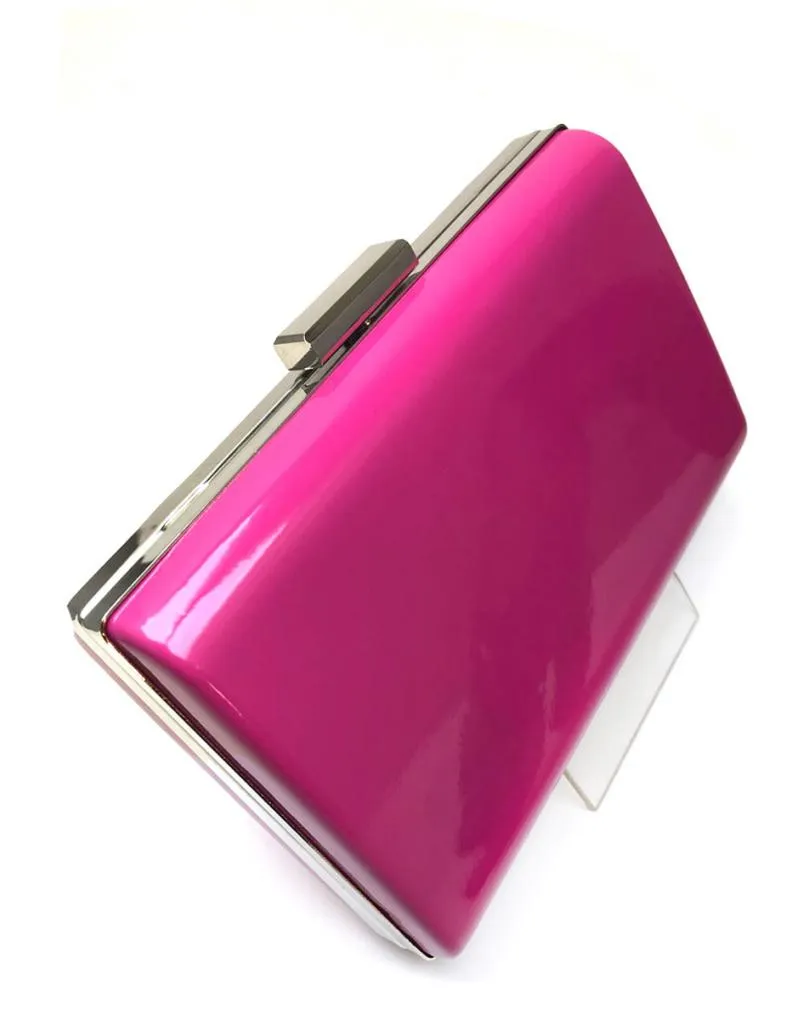 BOLSOS FUCSIAS EN CHAROL PARA TRAJES DE FIESTA O NOCHE