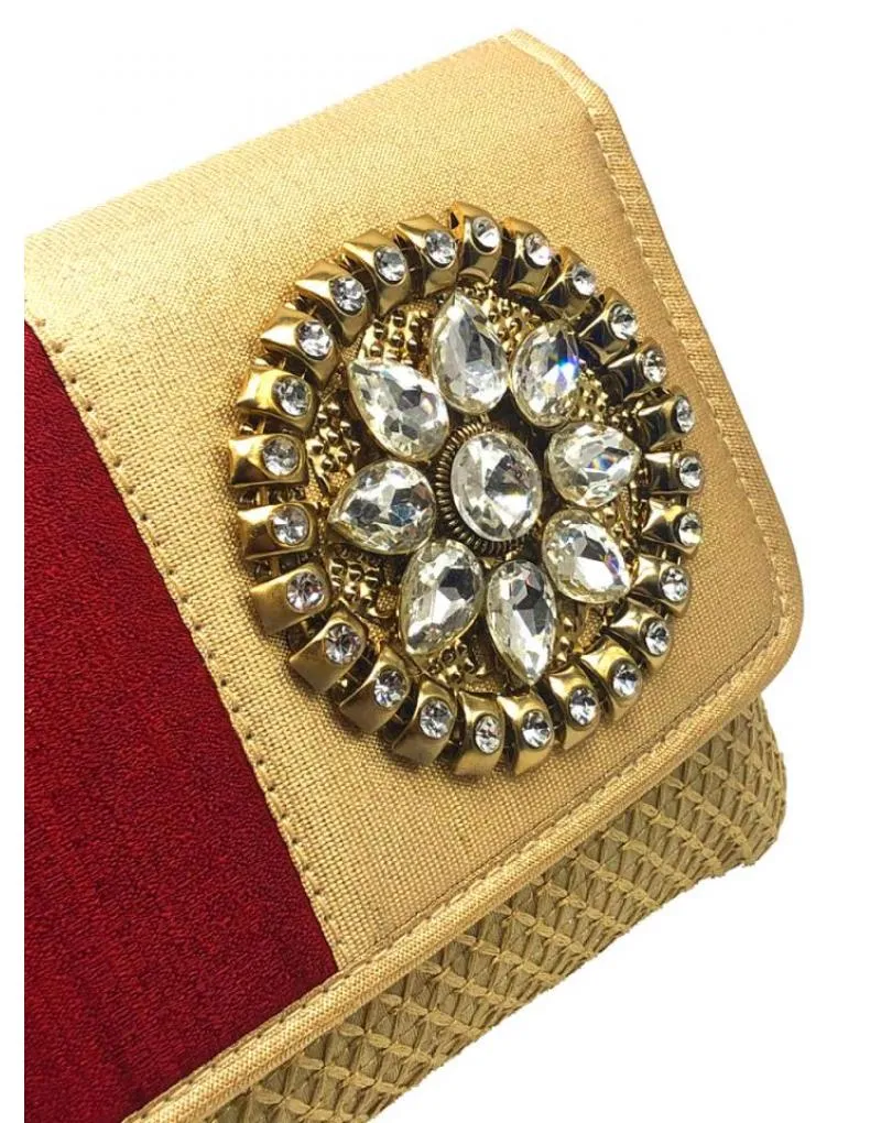 BOLSOS GRANATES DE FIESTA BONITA CARTERA CON PEDRERIA