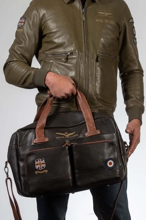 Bolsos Hombre Royal Air Force Dahl3 Dark Brown