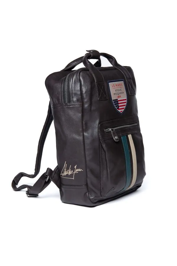Bolsos Hombre Steve Mcqueen Matt4 Backpack Dark Brown