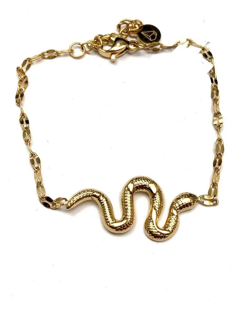 BONITAS PULSERAS DORADAS PARA MUJER CON SERPIENTES