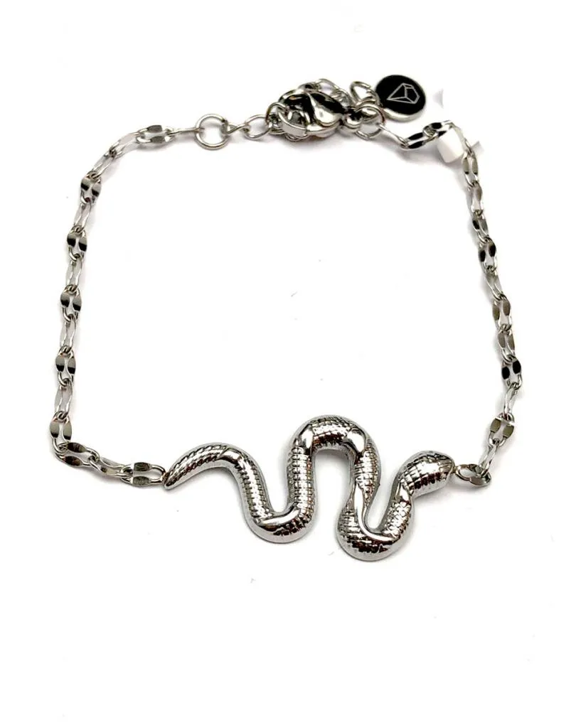 BONITAS PULSERAS PLATEADAS PARA MUJER CON SERPIENTES