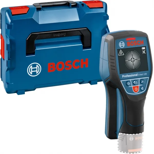 BOSCH  DTECT 120  DETECTOR DE METALES CON 1 BATERíA, LIION, 10.8 V, 1.5 AH, 120 MM, +/ 10 MM / M, ESTUCHE ESPECIAL
