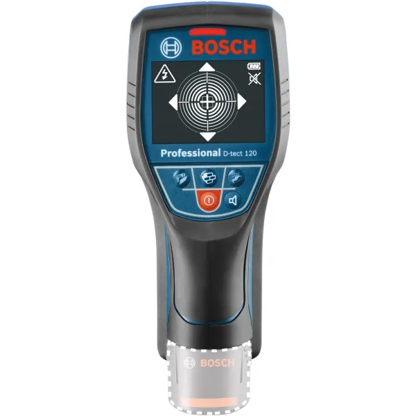 BOSCH  DTECT 120  DETECTOR DE METALES CON 1 BATERíA, LIION, 10.8 V, 1.5 AH, 120 MM, +/ 10 MM / M, ESTUCHE ESPECIAL