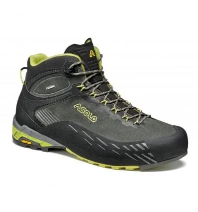 Bota de montaña Asolo ELDO MID LTH GV MM (GRAPHITE/GREEN OASIS) hombre