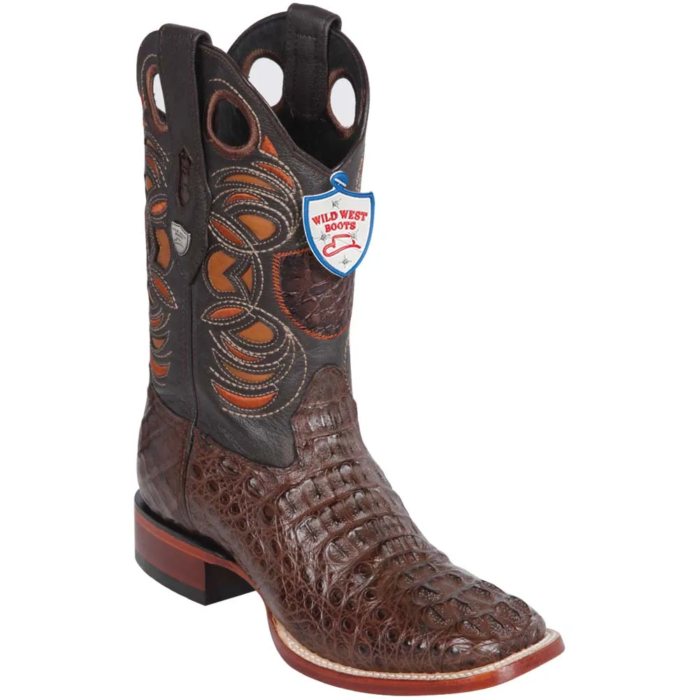 BOTAS DE COCODRILO CAIMAN LOMO HORMA CUADRADA ANCHA WW28240207