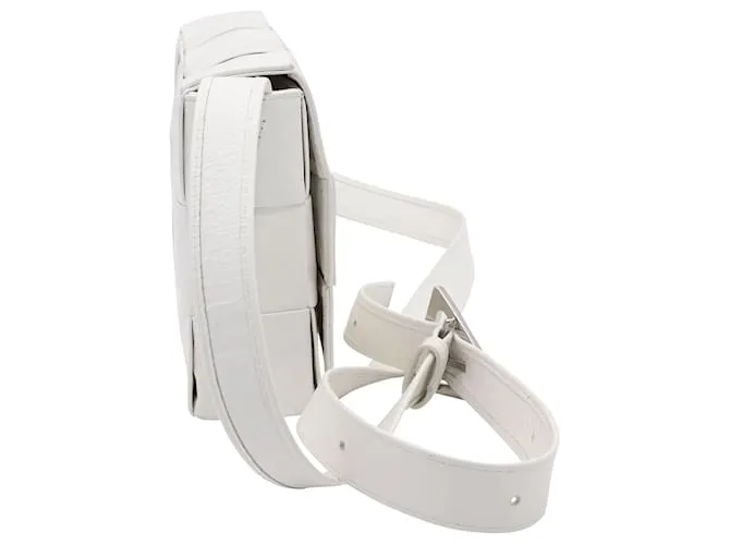 Bottega Veneta Cassette Bag en piel de becerro blanca Cuero Blanco 