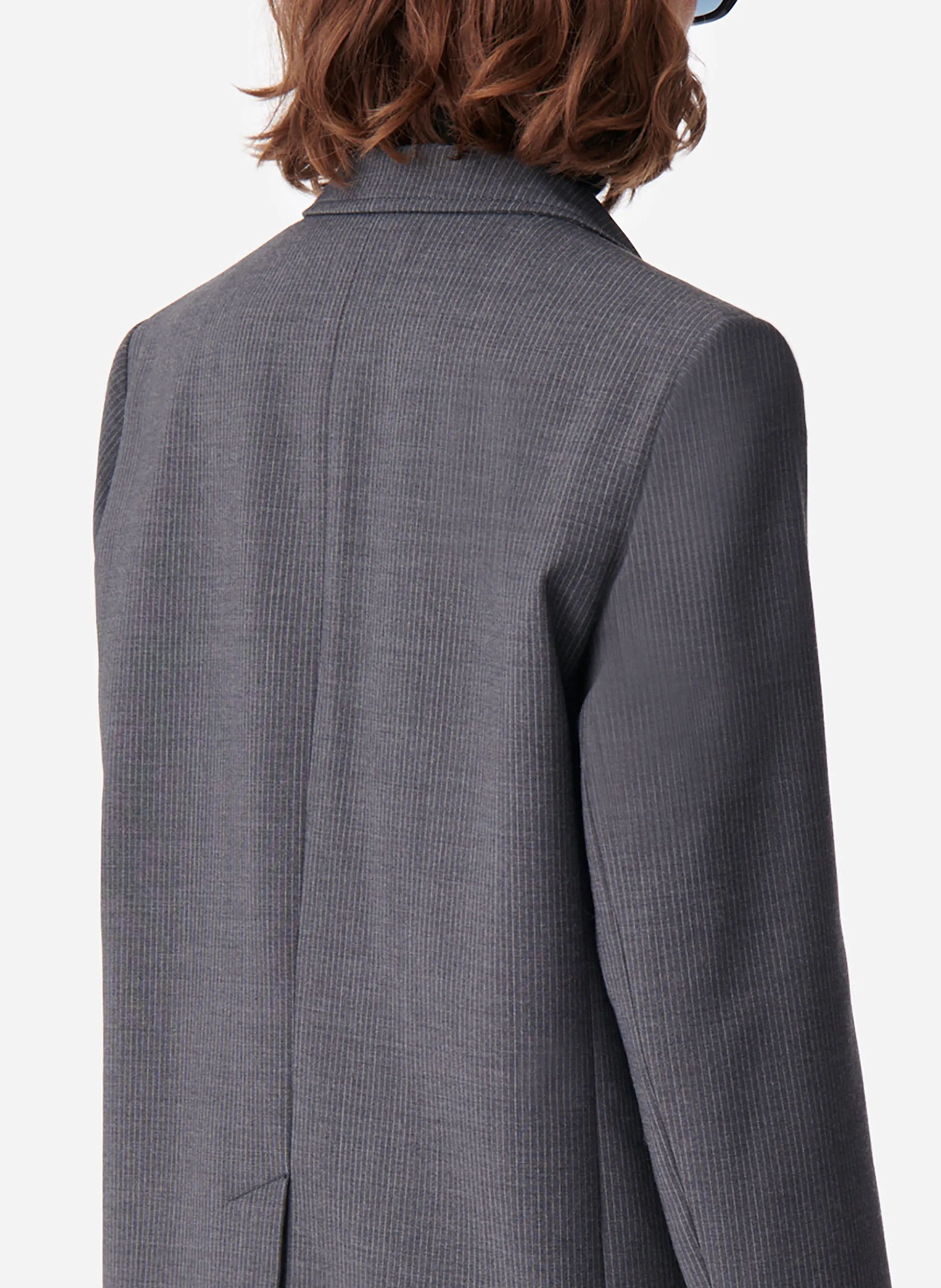 BRADLEY  CHAQUETA DE TRAJE ENTALLADA DE ALGODóN EN GRIS