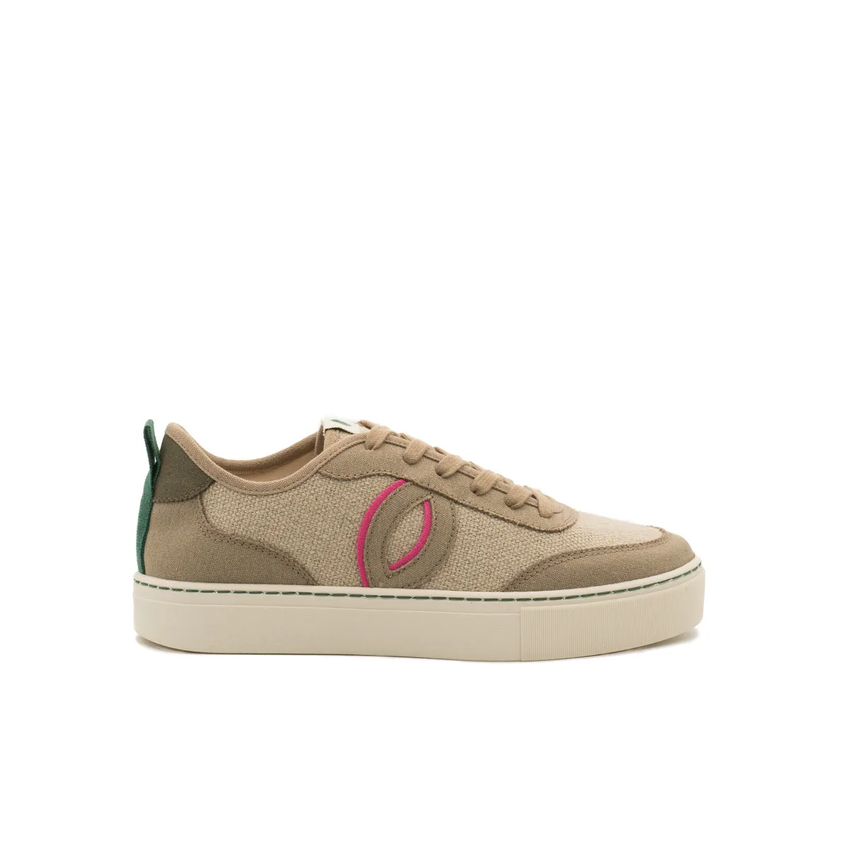 BRIGITTE ZAPATILLA VEGANA LINO NATURALTAUPE BRI027