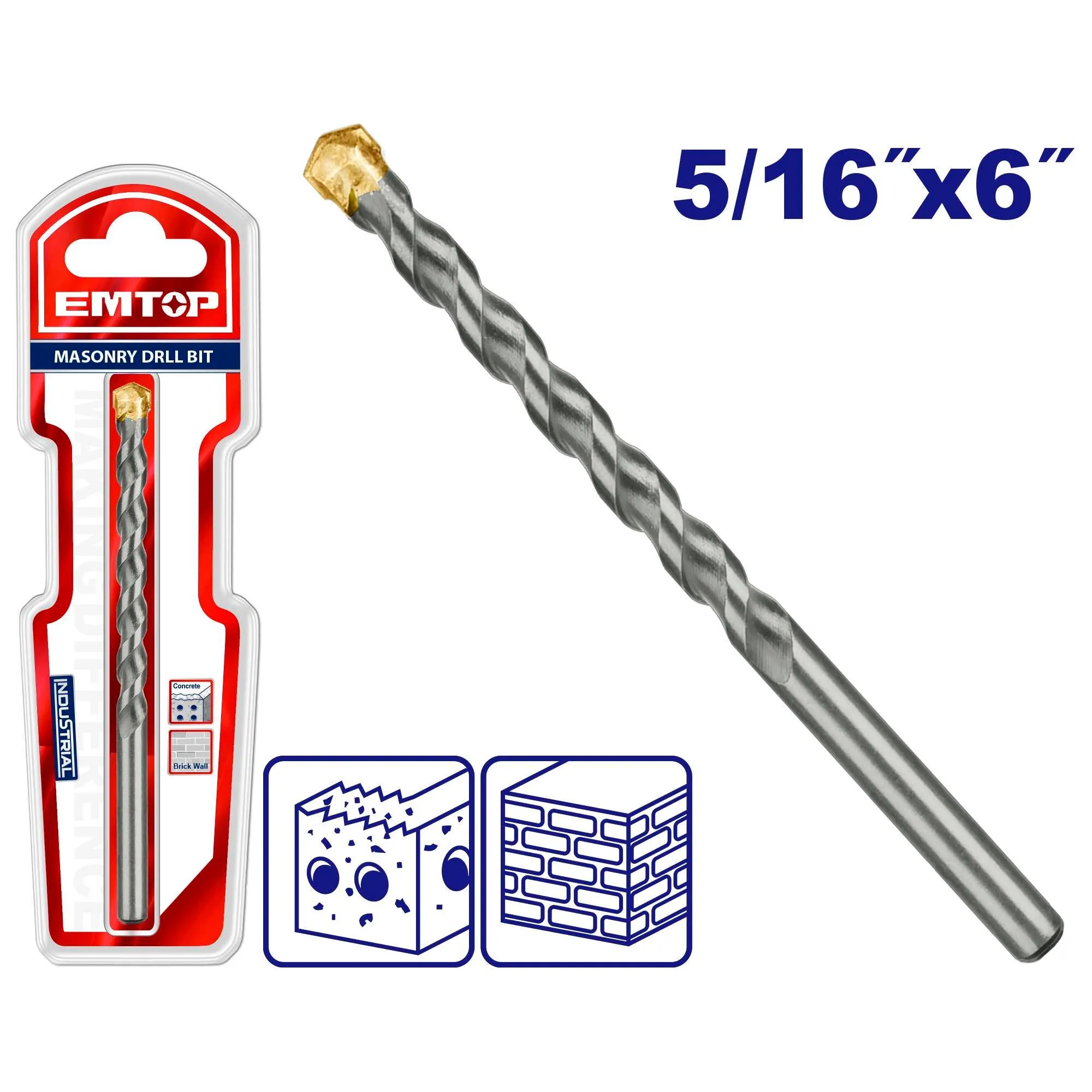 Broca Para Concreto 5/16"x6"