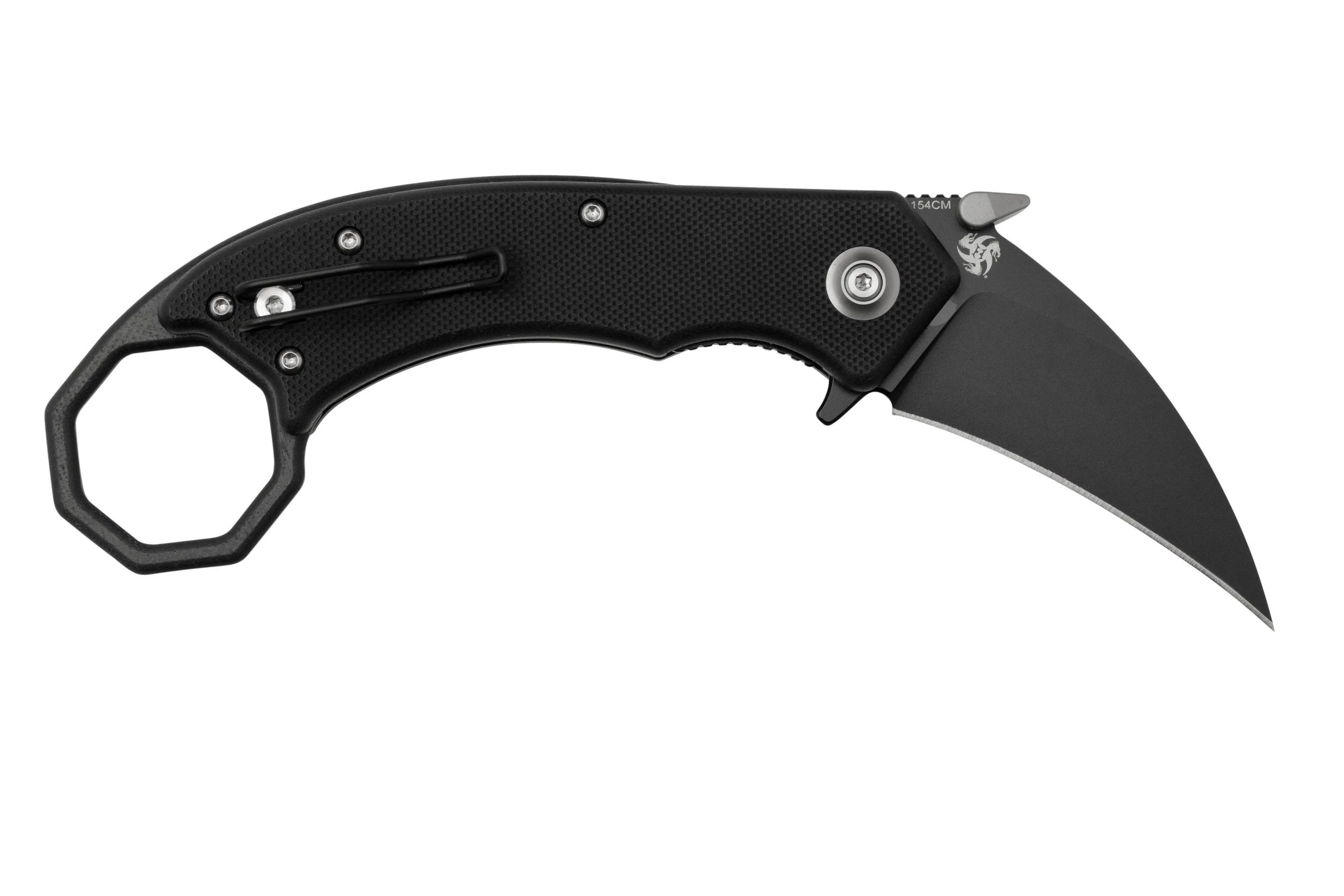 Böker Plus HEL Karambit 01BO515, 154CM, All Black navaja, Alessandra De Santis design
