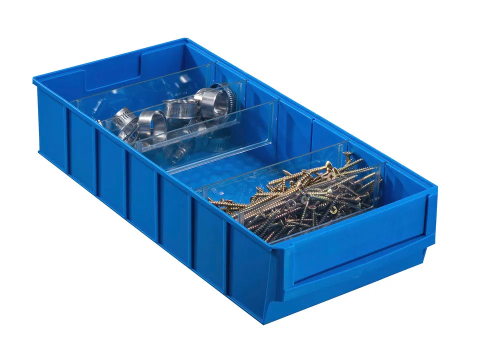 CAJAS DE ESTANTERíA CLASSICLINE A2B, PP, 185 X 300 X 81 MM, AZUL, PACK = 8 UD.