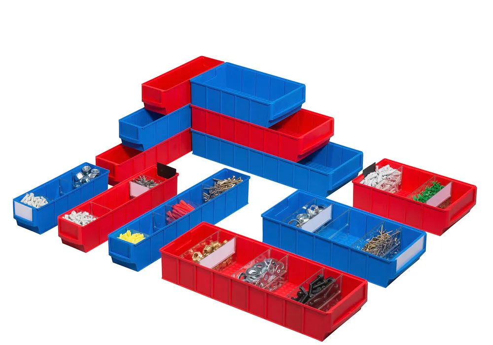 CAJAS DE ESTANTERíA CLASSICLINE A2B, PP, 185 X 300 X 81 MM, AZUL, PACK = 8 UD.