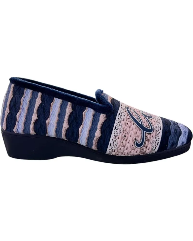 Calzado de casa OTRAS MARCAS  de Mujer ZAPATILLA 7700  AZUL