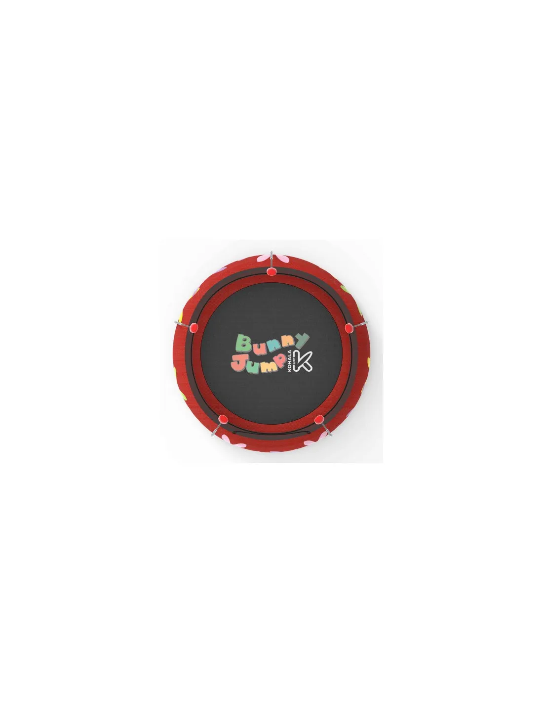 Cama elástica y parque de juegos hinchable rojo