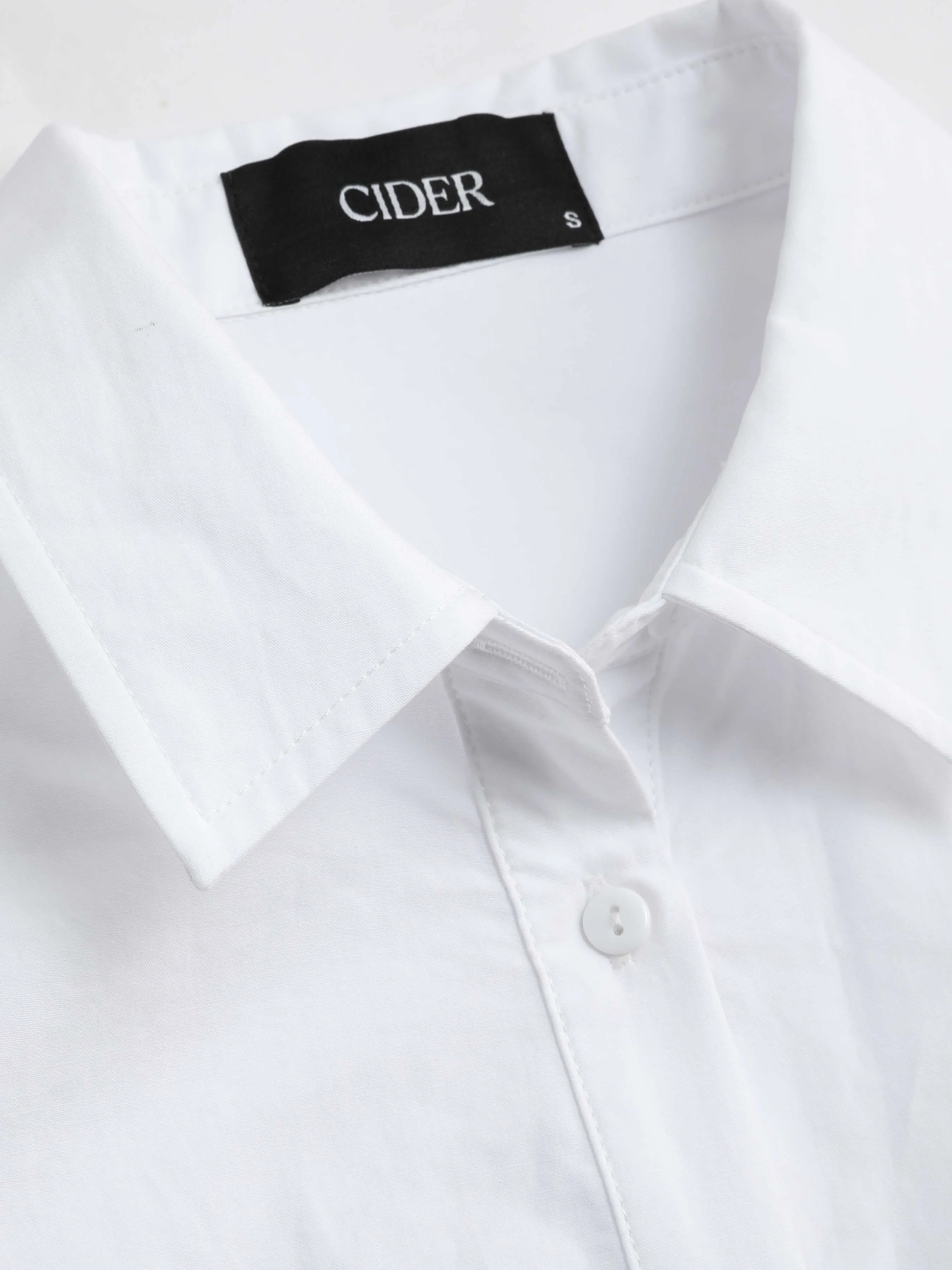  Camisa de Manga Larga con Botones en el Cuello