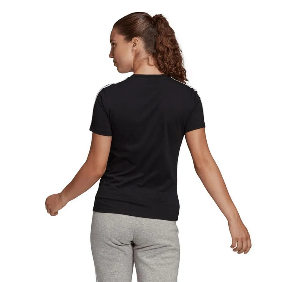 CAMISETA ADIDAS NEGRA W ES T CON RAYAS GL0784