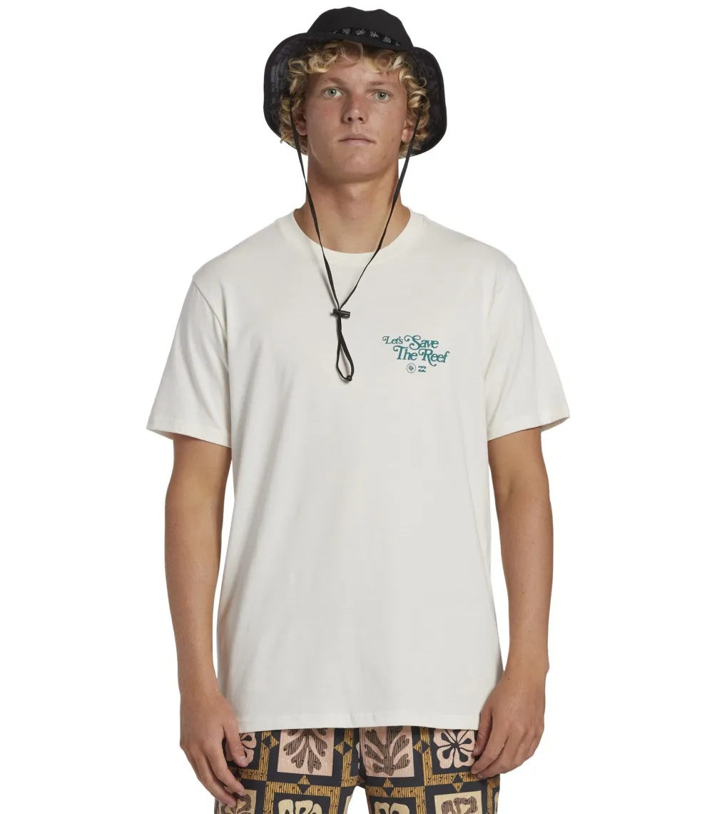 CAMISETA BILLABONG CG LETS SAVE OFF WHITE