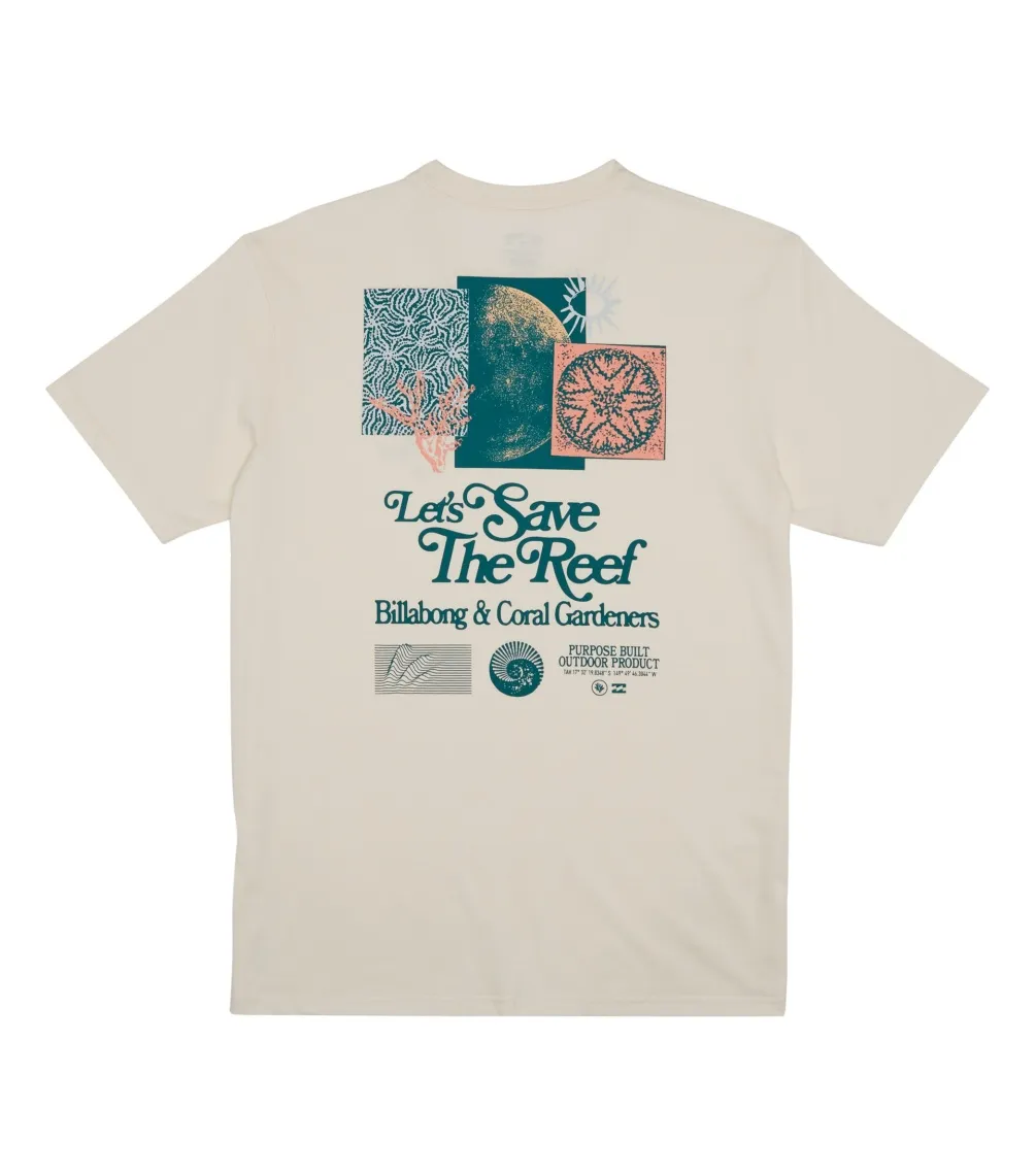 CAMISETA BILLABONG CG LETS SAVE OFF WHITE