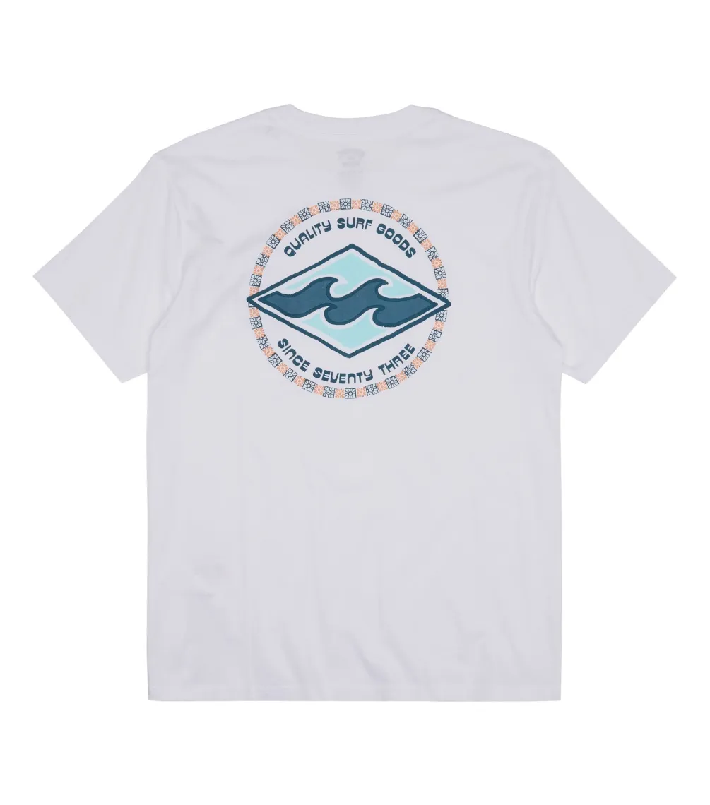 CAMISETA BILLABONG ROTOR DIAMOND  TEESOFF WHITE