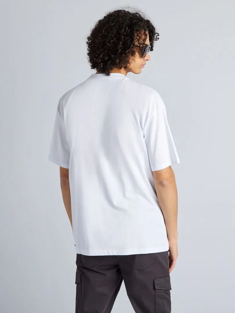 CAMISETA CóMODA DE ALGODóN 'NARUTO'  BLANCO