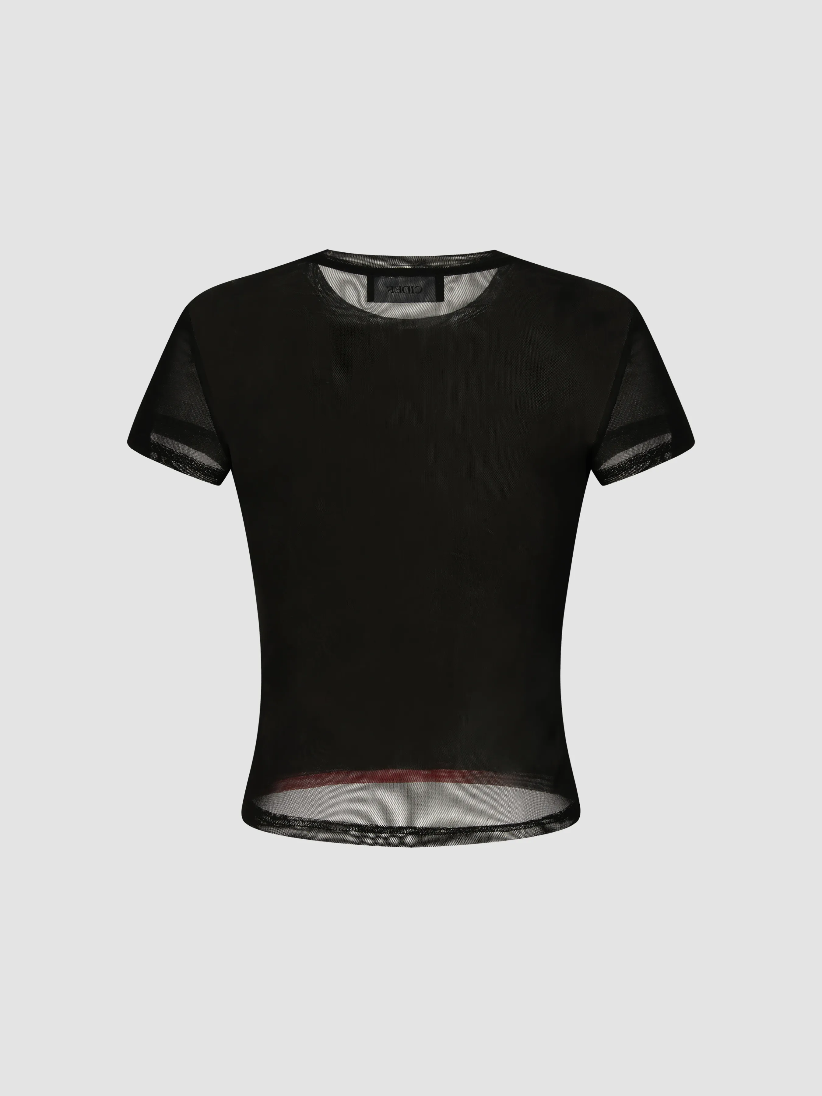 Camiseta de manga corta con gráfico abstracto y cuello redondo
