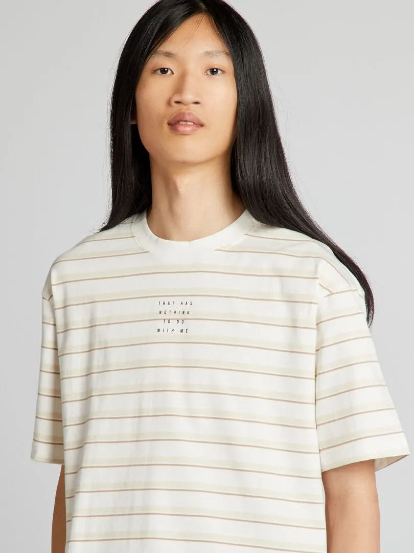 CAMISETA DE RAYAS  BLANCO
