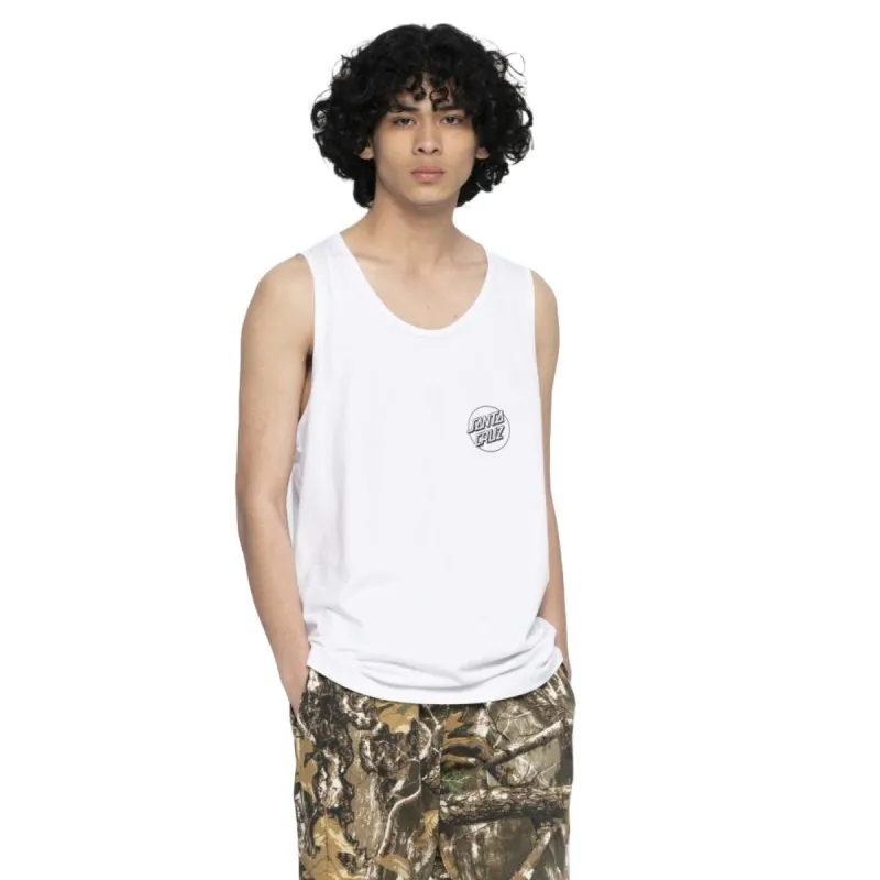 CAMISETA DE TIRANTES SANTA CRUZ  HOMBRE  SCREAMING HAND VEST (WHITE) REFSCA VST 0731 BLANCA