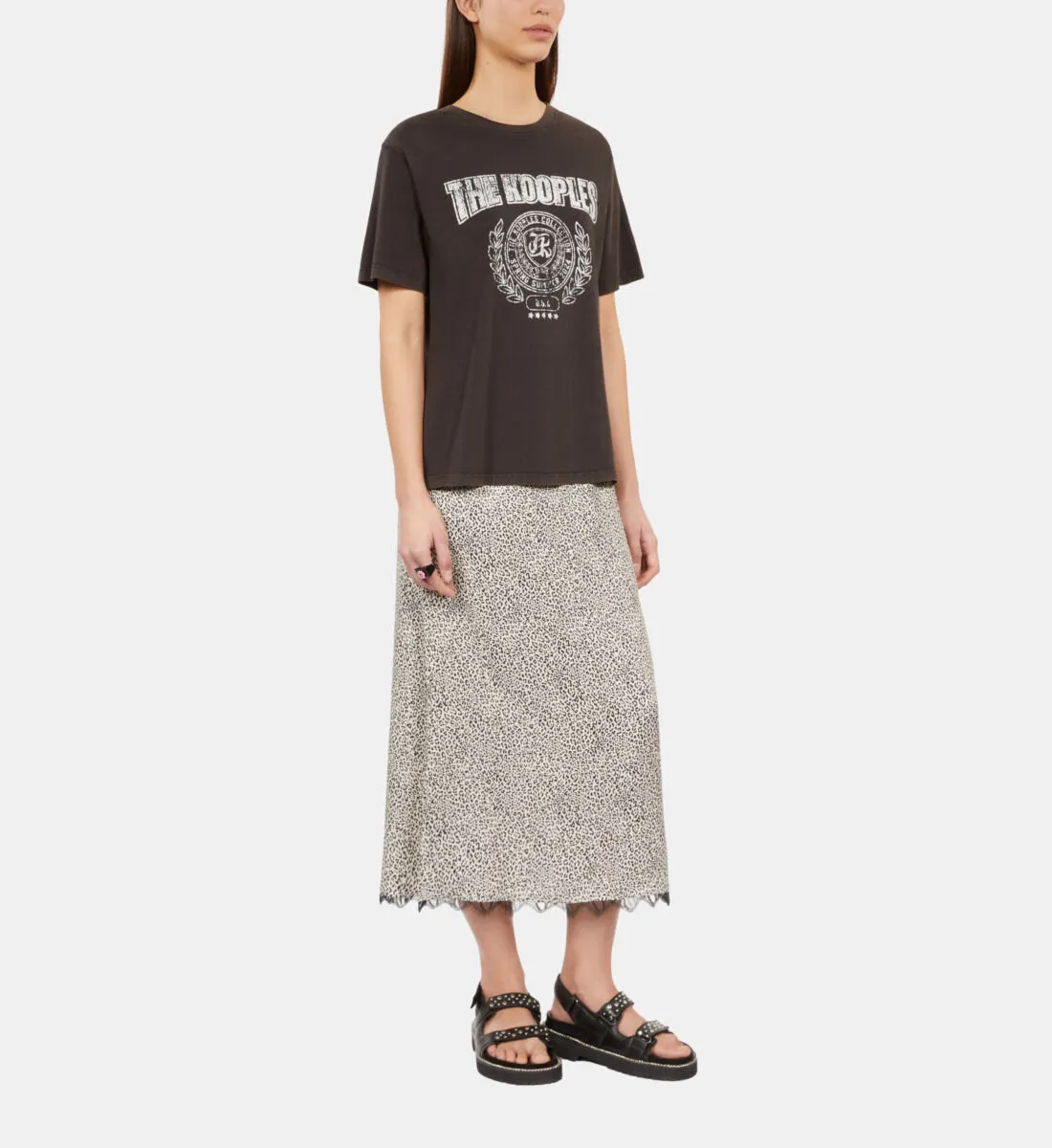 Camiseta gris carbono serigrafía Blason