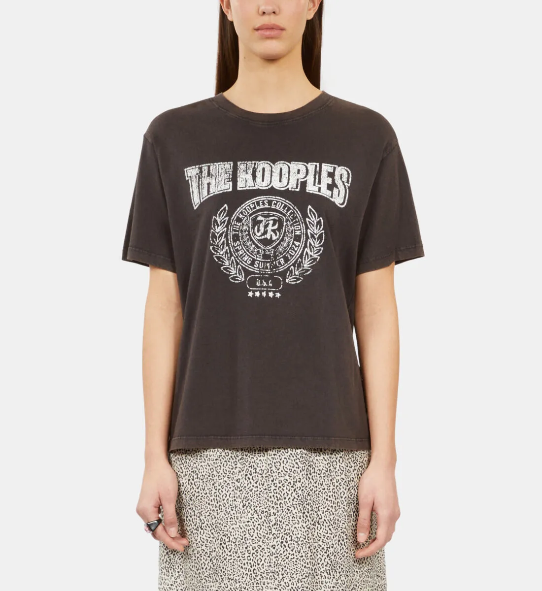 Camiseta gris carbono serigrafía Blason