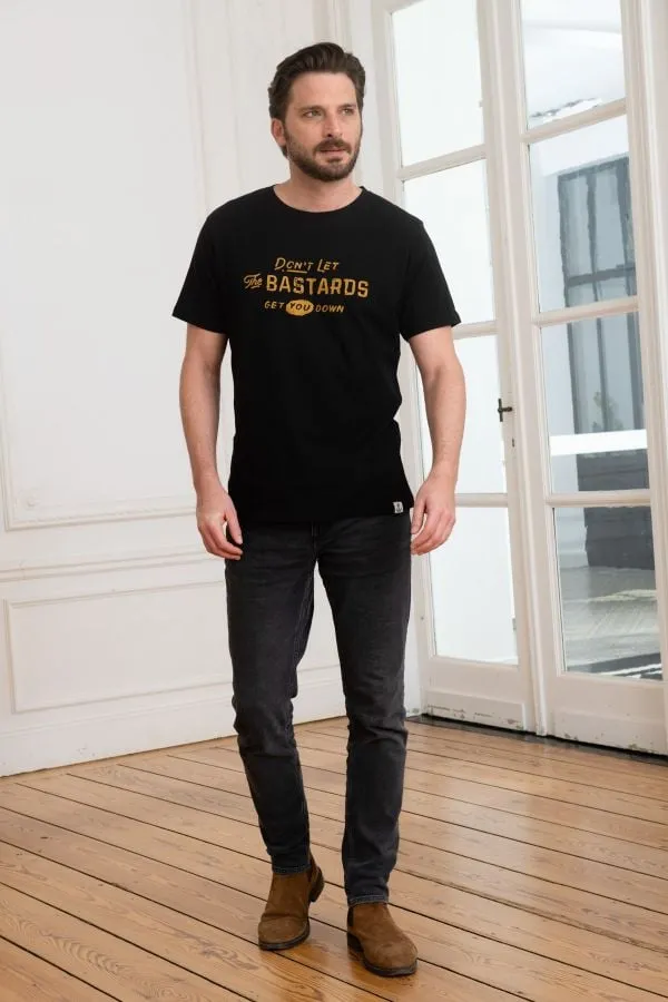 Camiseta Hombre Iron & Resin No Bastards Tee Black