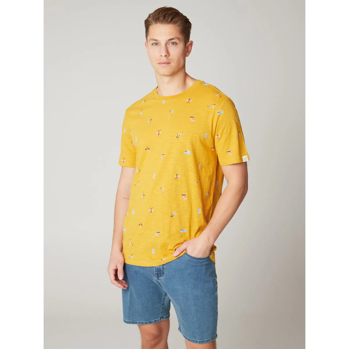 CAMISETA HOMBRE PRTEGONIA TSHIRT PROTEST AMARILLO