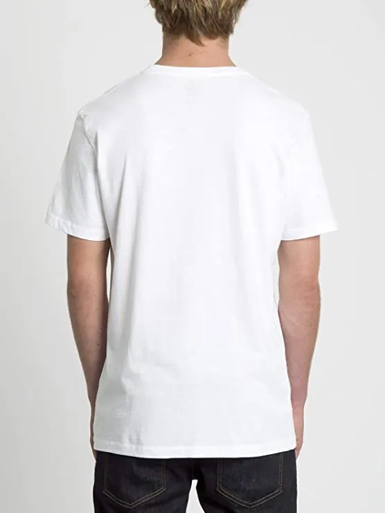 Camiseta Hombre VOLCOM manga corta SMIRAL LTW – WHITE Ref. A4331960 blanca labios sonrisa