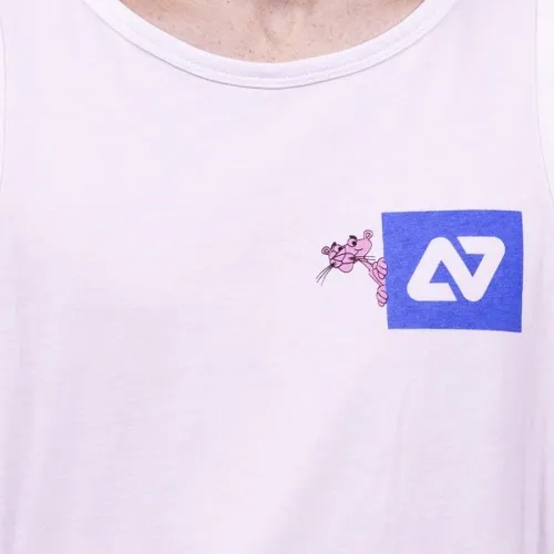 CAMISETA HYDROPONIC HOMBRE DIVERTIDA TIRANTES TANK TOP PINK HIDE WHITE REF. 2103402 BLANCA PANTERA ROSA