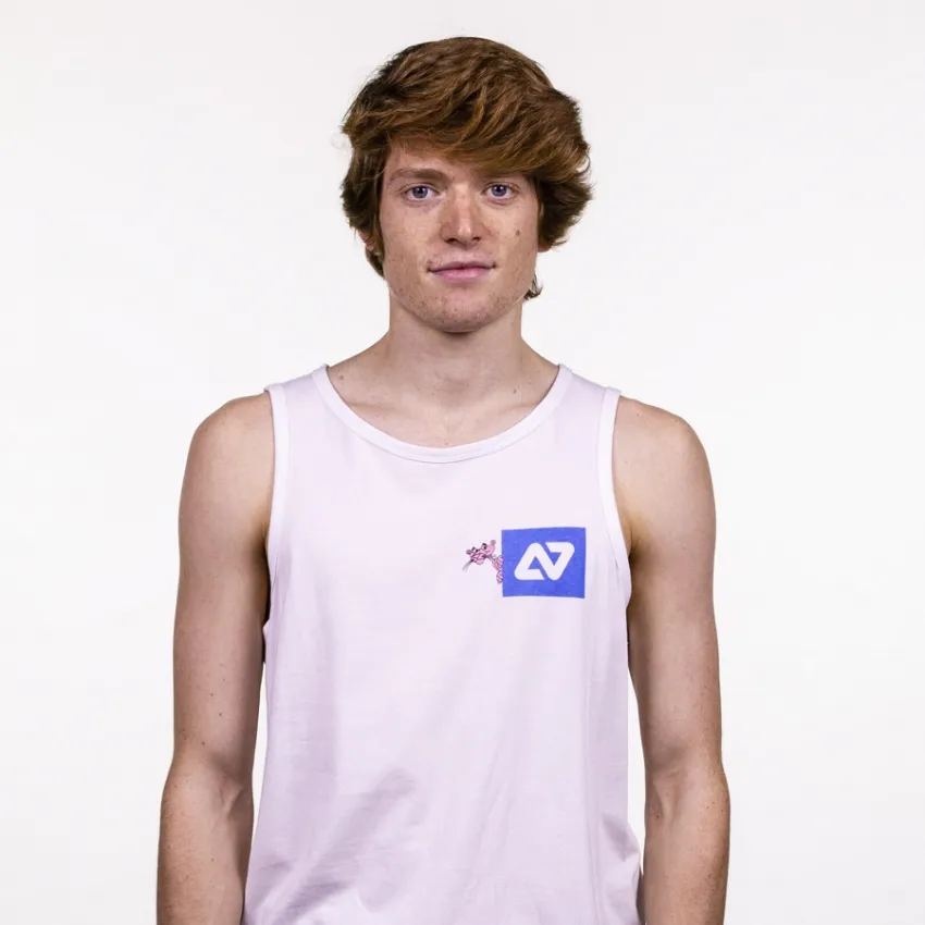 CAMISETA HYDROPONIC HOMBRE DIVERTIDA TIRANTES TANK TOP PINK HIDE WHITE REF. 2103402 BLANCA PANTERA ROSA
