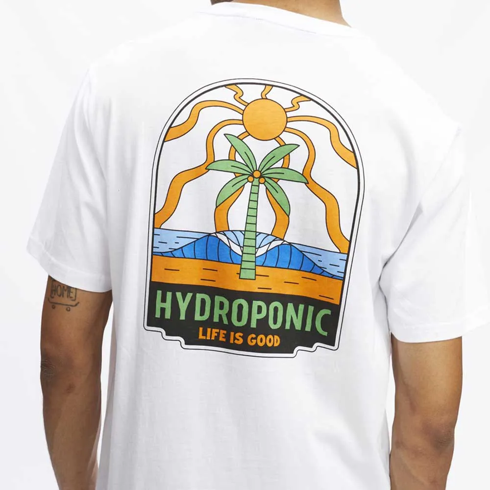 Camiseta HYDROPONIC hombre manga corta LIFE SS Ref. 23015 WHITE blanco